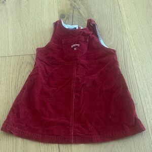 Tommy Hilfiger Red Corduroy Baby Dress 18/24m